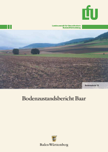 Bild der Titelseite der Publikation: Bodenzustandsbericht Baar