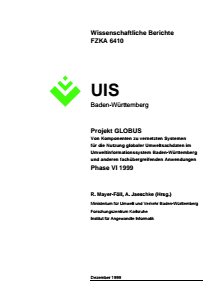 Bild der Titelseite der Publikation: GLOBUS Phase VI -1999