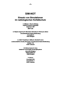 Bild der Titelseite der Publikation: SIM-NOT - Einsatz von Simulationen im radiologischen Notfallschutz