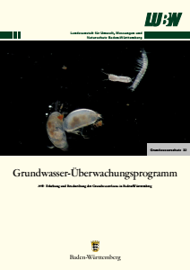 Bild der Titelseite der Publikation: Grundwasserüberwachungsprogramm. Grundwasserfauna in Baden-Württemberg