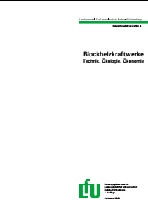 Bild der Titelseite der Publikation: Blockheizkraftwerke
