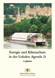 Bild der Titelseite der Publikation: Energie und Klimaschutz in der Lokalen Agenda 21