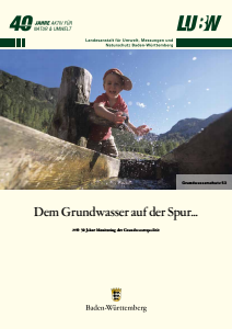 Bild der Titelseite der Publikation: Dem Grundwasser auf der Spur...