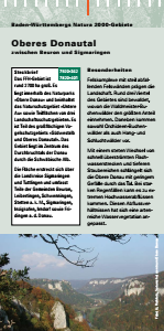 Bild der Titelseite der Publikation: Natura 2000 gemeinsam umsetzen - Oberes Donautal zwischen Beuron und Sigmaringen