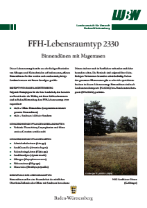Bild der Titelseite der Publikation: FFH-Lebensraumtyp 2330