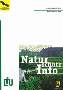 Bild der Titelseite der Publikation: Naturschutz-Info 1999 Heft 3