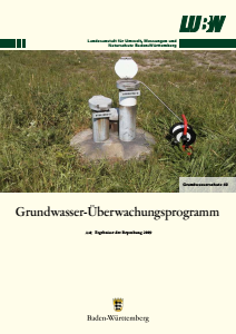 Bild der Titelseite der Publikation: Grundwasserüberwachungsprogramm. Ergebnisse der Beprobung 2009