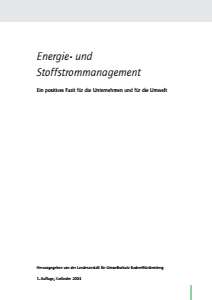 Bild der Titelseite der Publikation: Energie- und Stoffstrommanagement