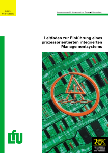 Bild der Titelseite der Publikation: Leitfaden zur Einführung eines prozessorientierten integrierten Managementsystems