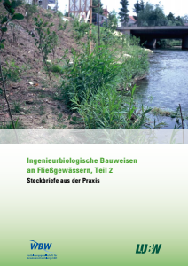 Bild der Titelseite der Publikation: Ingenieurbiologische Bauweisen an Fließgewässern
