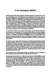 Bild der Titelseite der Publikation: Vorwort, Einführung und Schlussbemerkung KEWA V
