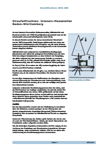 Bild der Titelseite der Publikation: Streufallfrachten. Intensiv-Messstellen Baden-Württemberg