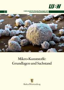 Bild der Titelseite der Publikation: Mikro-Kunststoffe