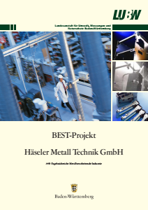 Bild der Titelseite der Publikation: BEST-Projekt Häseler Metall Technik GmbH