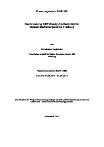 Bild der Titelseite der Publikation: Nachrüstung CEP-Ready-Konformität für Wasserstoffenergiekette Freiburg