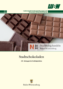 Bild der Titelseite der Publikation: Arbeitspapier: Stadt-Schokoladen