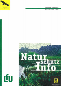 Bild der Titelseite der Publikation: Naturschutz-Info 2000 Heft 1