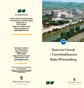 Bild der Titelseite der Publikation: Daten zur Umwelt - Umweltindikatoren Baden-Württemberg 2006