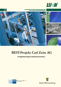 Bild der Titelseite der Publikation: BEST-Projekt Carl Zeiss AG