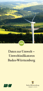 Bild der Titelseite der Publikation: Daten zur Umwelt - Umweltindikatoren Baden-Württemberg 2015
