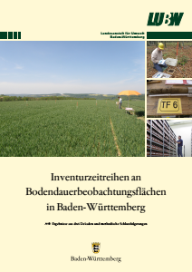 Bild der Titelseite der Publikation: Inventurzeitreihen an Bodendauerbeobachtungsflächen in Baden-Württemberg