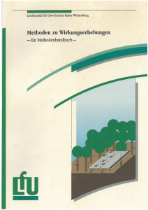Bild der Titelseite der Publikation: Methoden zu Wirkungserhebungen - Ein Methodenhandbuch