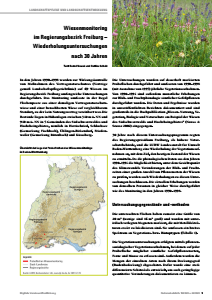 Bild der Titelseite der Publikation: Wiesenmonitoring im Regierungsbezirk Freiburg – Wiederholungsuntersuchungen nach 30 Jahren
