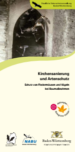 Bild der Titelseite der Publikation: Kirchensanierung und Artenschutz