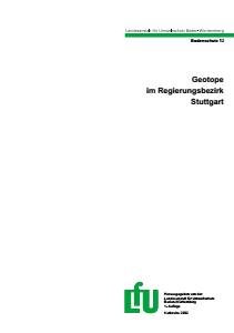 Bild der Titelseite der Publikation: Geotope im Regierungsbezirk Stuttgart