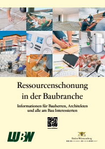 Bild der Titelseite der Publikation: Ressourcenschonung in der Baubranche
