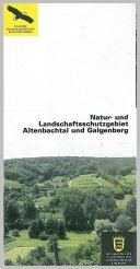 Bild der Titelseite der Publikation: Natur- und Landschaftsschutzgebiet Altenbachtal und Galgenberg