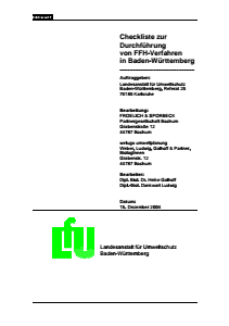 Bild der Titelseite der Publikation: Checkliste zur Durchführung von FFH-Verfahren in Baden-Württemberg