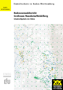 Bild der Titelseite der Publikation: Bodenzustandsbericht Großraum Mannheim / Heidelberg