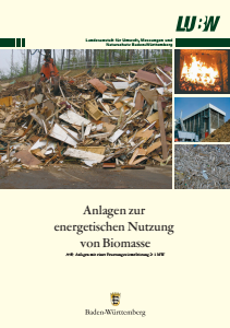 Bild der Titelseite der Publikation: Anlagen zur energetischen Nutzung von Biomasse