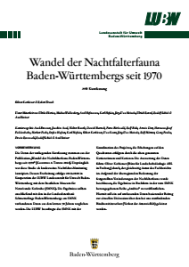 Bild der Titelseite der Publikation: Wandel der Nachtfalterfauna Baden-Württembergs seit 1970