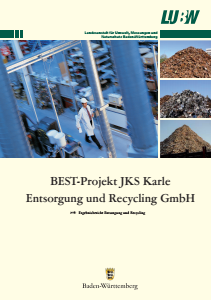 Bild der Titelseite der Publikation: BEST-Projekt JKS Karle Entsorgung und Recycling GmbH