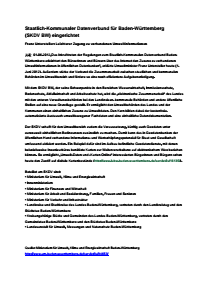 Bild der Titelseite der Publikation: Staatlich-Kommunaler Datenverbund für Baden-Württemberg (SKDV BW) eingerichtet