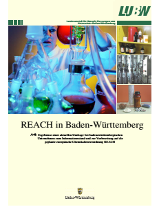 Bild der Titelseite der Publikation: REACH in Baden-Württemberg