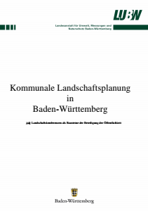 Bild der Titelseite der Publikation: Kommunale Landschaftsplanung in Baden-Württemberg