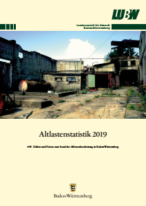Bild der Titelseite der Publikation: Altlastenstatistik 2019