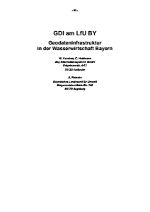 Bild der Titelseite der Publikation: GDI am LfU BY - Geodateninfrastruktur in der Wasserwirtschaft Bayern