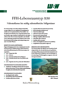 Bild der Titelseite der Publikation: FFH-Lebensraumtyp 3130