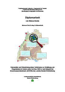 Bild der Titelseite der Publikation: Konzeption und Entwicklung eines Verfahrens zur Abbildung von Diagrammen in Karten unter ArcView 3.2 am Beispiel der Grundwasserdatenbank (GWDB)