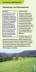 Bild der Titelseite der Publikation: Natura 2000 gemeinsam umsetzen - Kleinkinzig- und Rötenbachtal