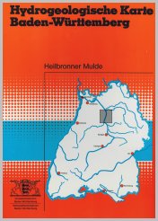 Bild der Titelseite der Publikation: Hydrogeologische Karte von Baden-Württemberg - Heilbronner Mulde