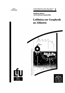 Bild der Titelseite der Publikation: Leitlinien zur Geophysik an Altlasten