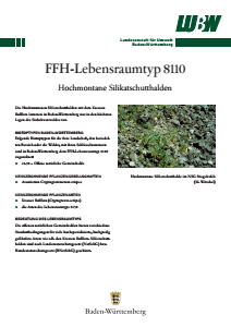 Bild der Titelseite der Publikation: FFH-Lebensraumtyp 8110