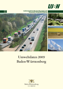 Bild der Titelseite der Publikation: Umweltdaten 2009 Baden-Württemberg