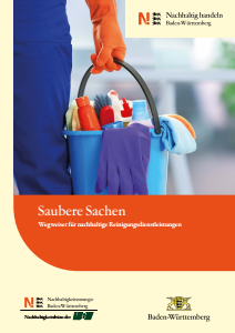 Bild der Titelseite der Publikation: Nachhaltig handeln: Saubere Sachen