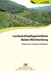 Bild der Titelseite der Publikation: Landschaftspflegerichtlinie Baden-Württemberg